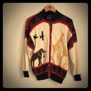 Amazing safari animal ugly sweater medium